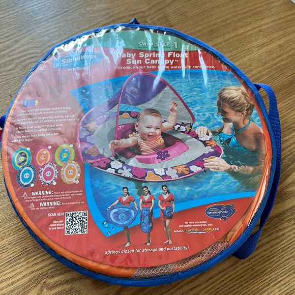 swim ways | Swim | Brand New Swimways Baby Spring Float Sun Canopy ...
